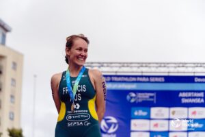 Anu with her medal